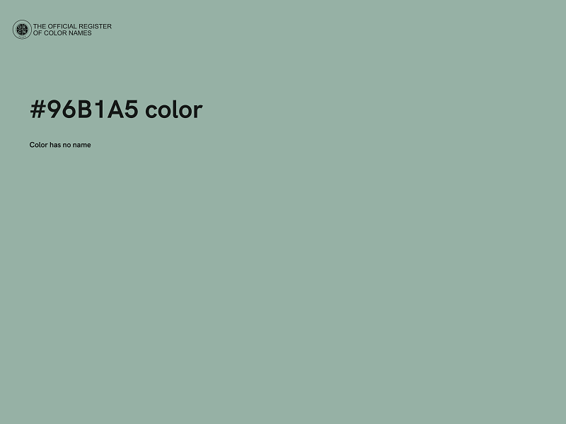 #96B1A5 color image