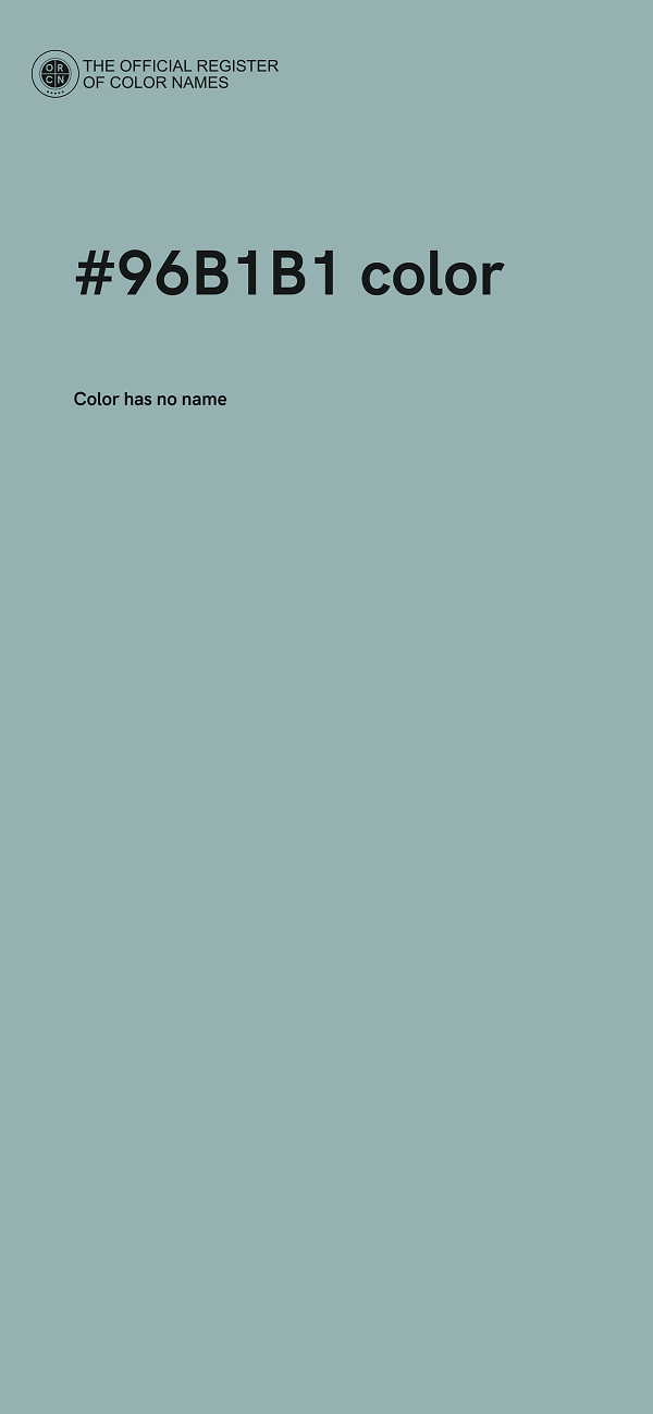 #96B1B1 color image
