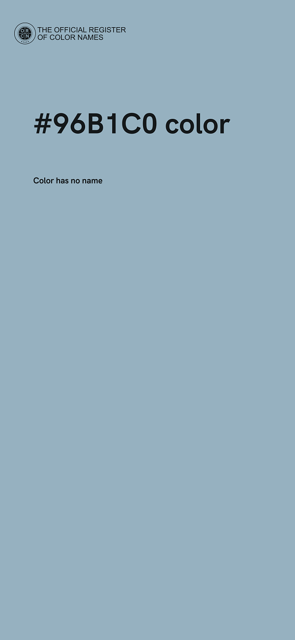 #96B1C0 color image