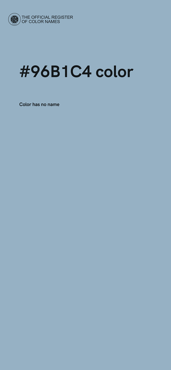 #96B1C4 color image