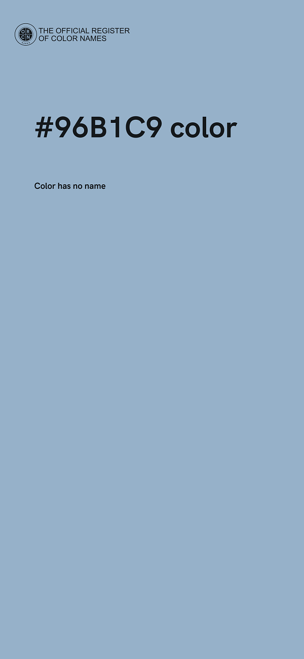 #96B1C9 color image