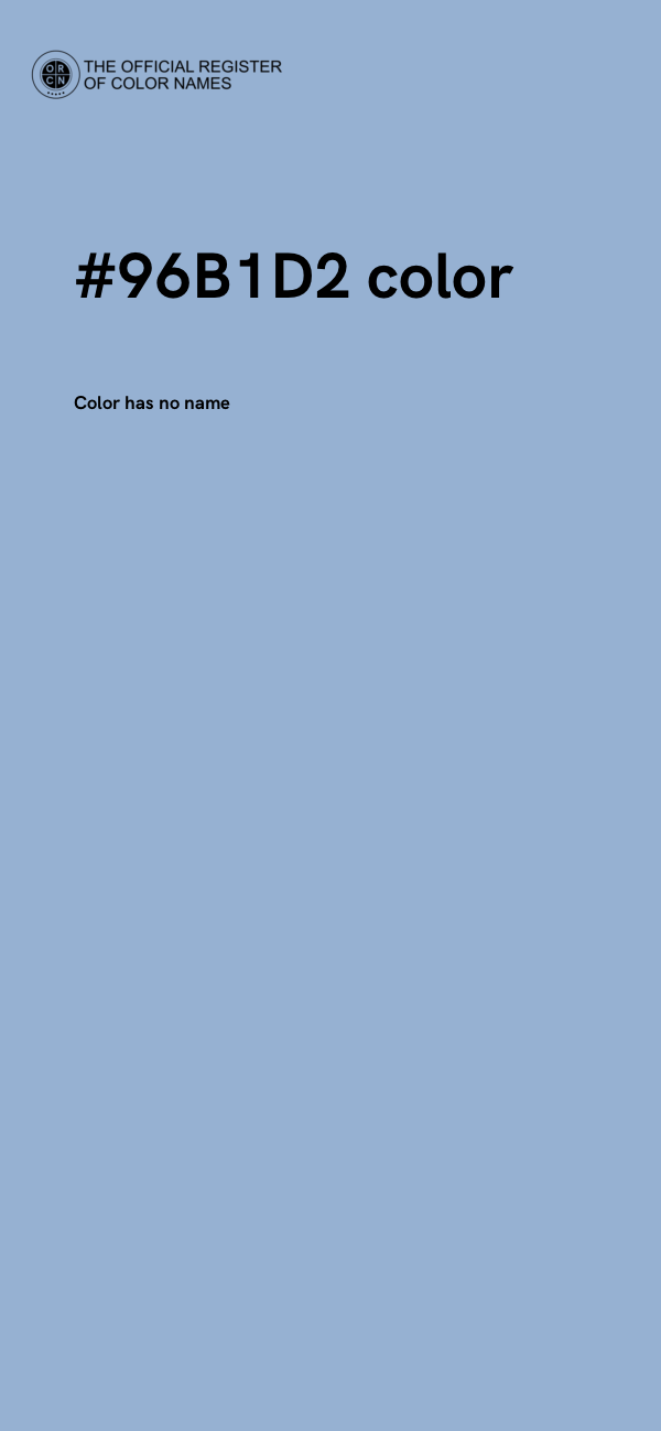 #96B1D2 color image