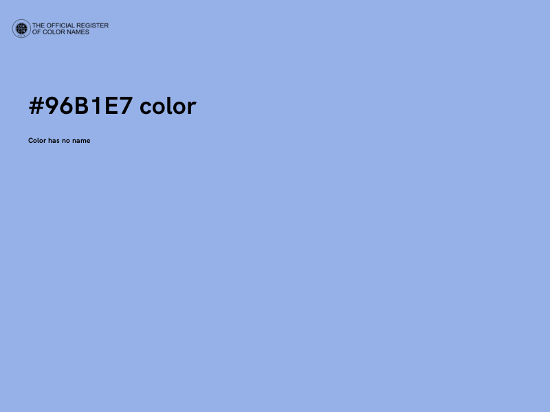 #96B1E7 color image