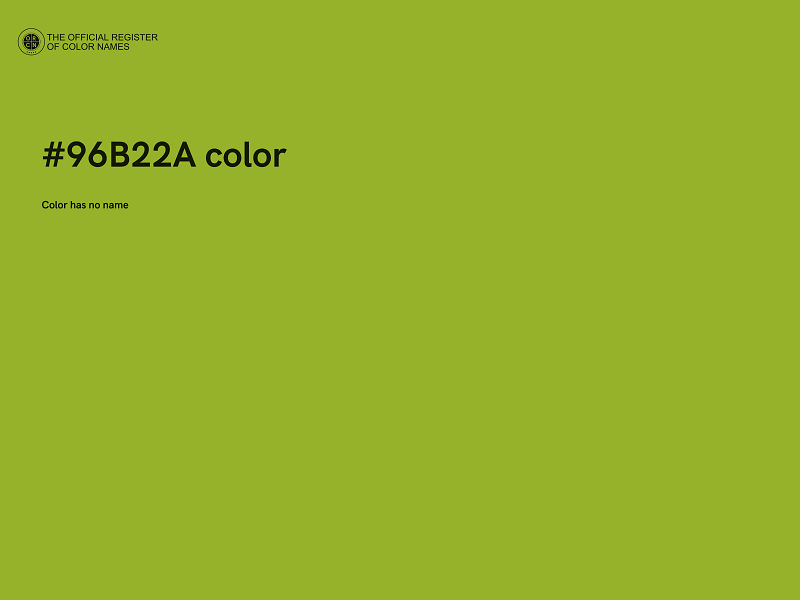 #96B22A color image