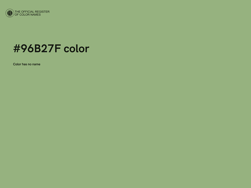 #96B27F color image