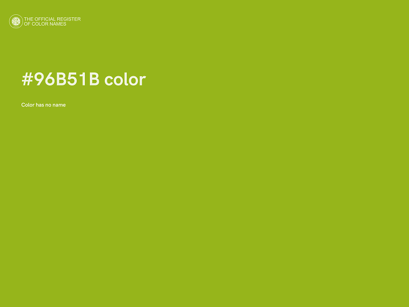 #96B51B color image