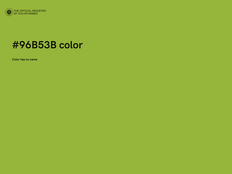 #96B53B color image