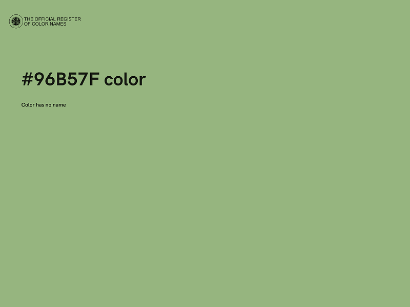 #96B57F color image