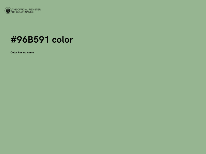 #96B591 color image
