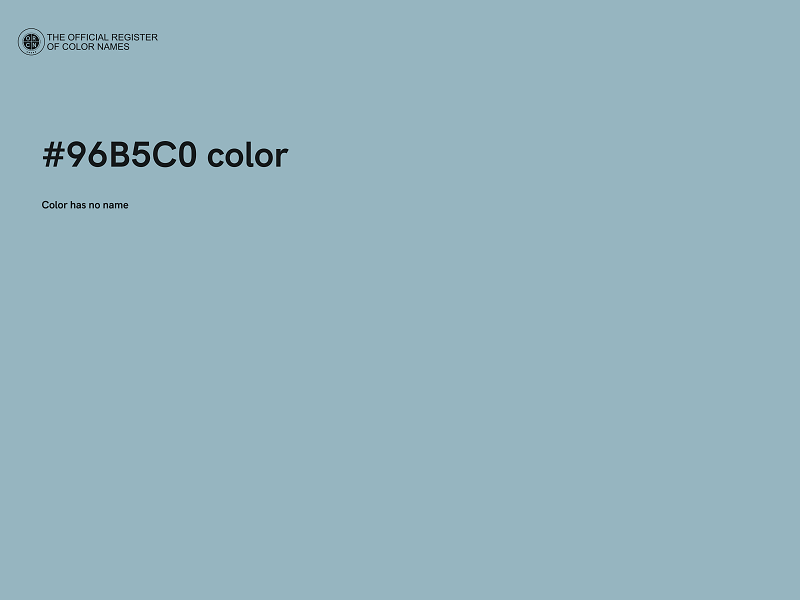 #96B5C0 color image