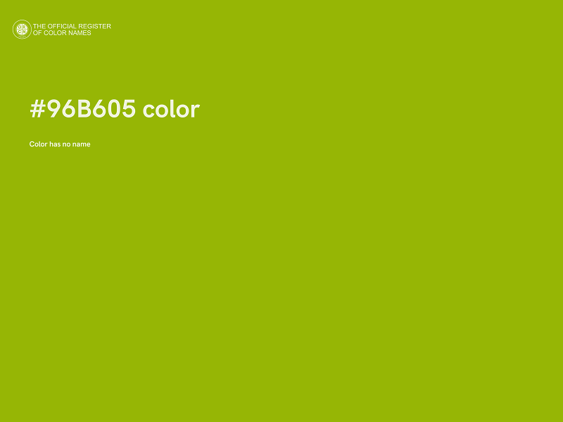 #96B605 color image