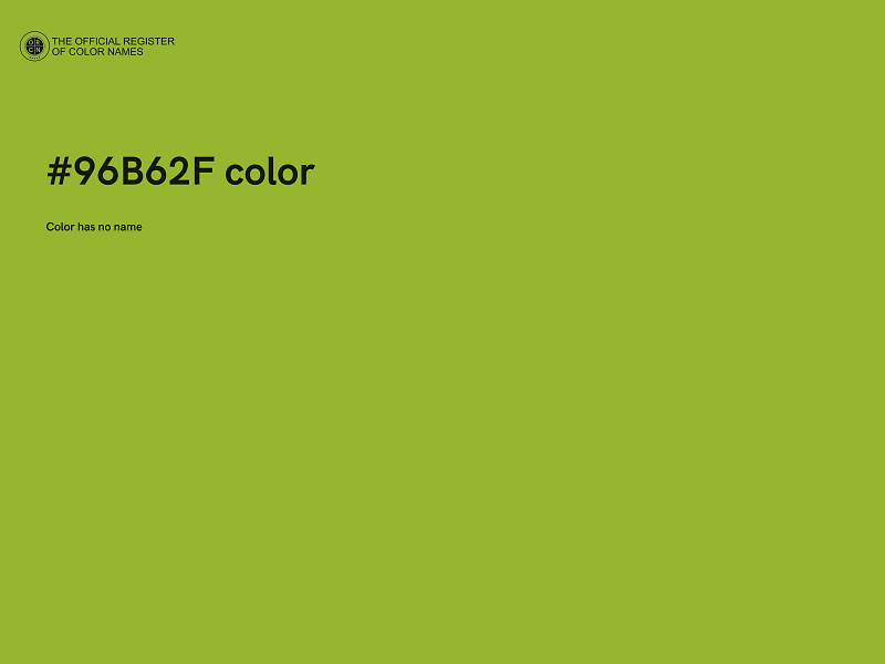 #96B62F color image