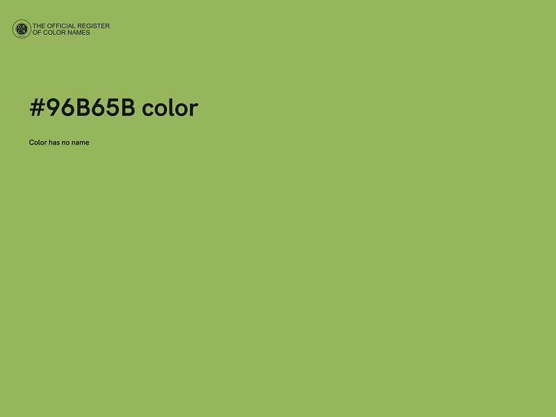 #96B65B color image