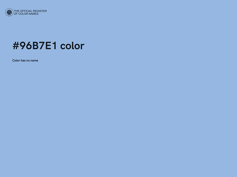 #96B7E1 color image