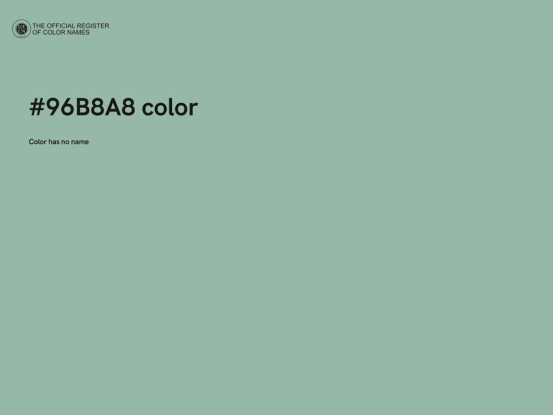 #96B8A8 color image