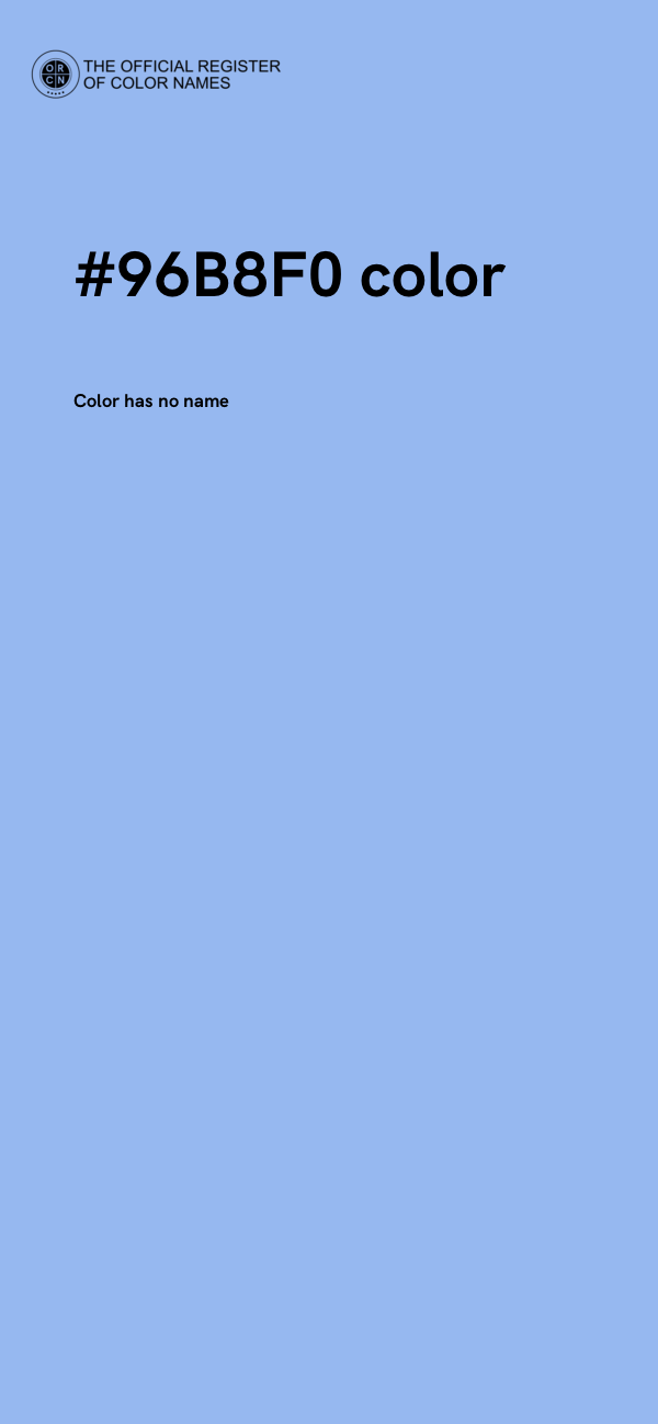 #96B8F0 color image