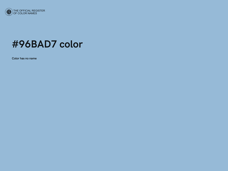 #96BAD7 color image