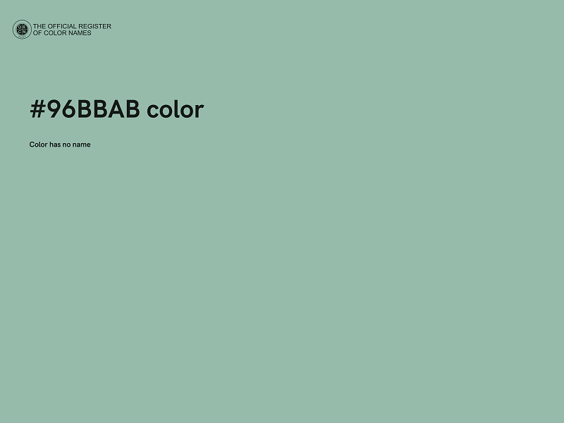#96BBAB color image