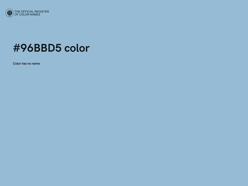 #96BBD5 color image