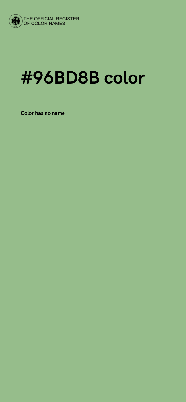 #96BD8B color image