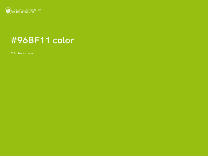 #96BF11 color image