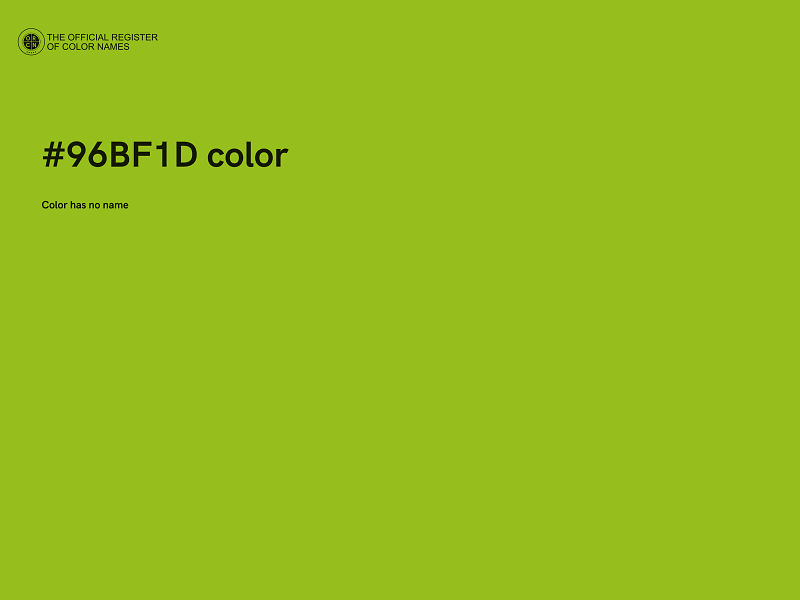 #96BF1D color image