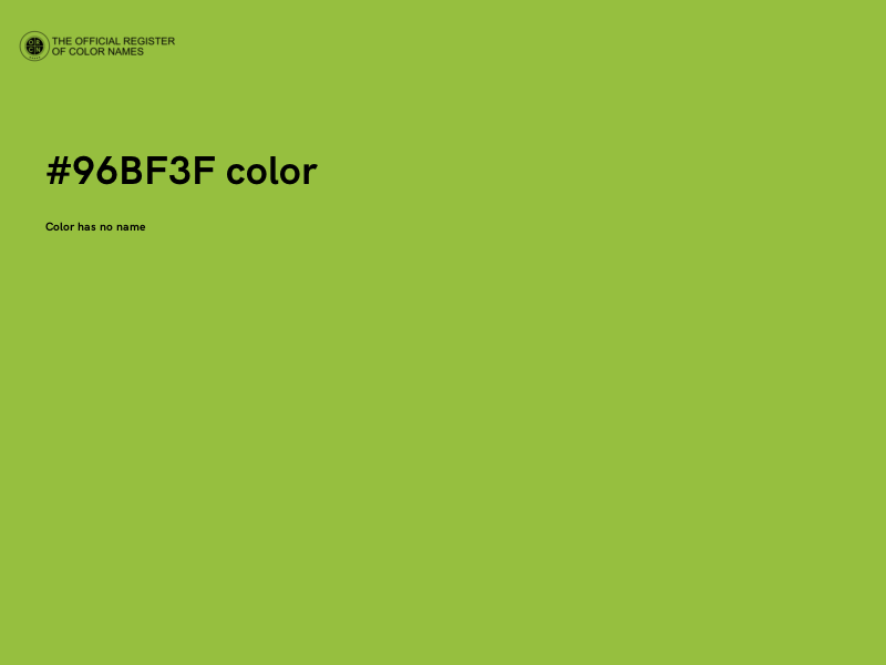 #96BF3F color image