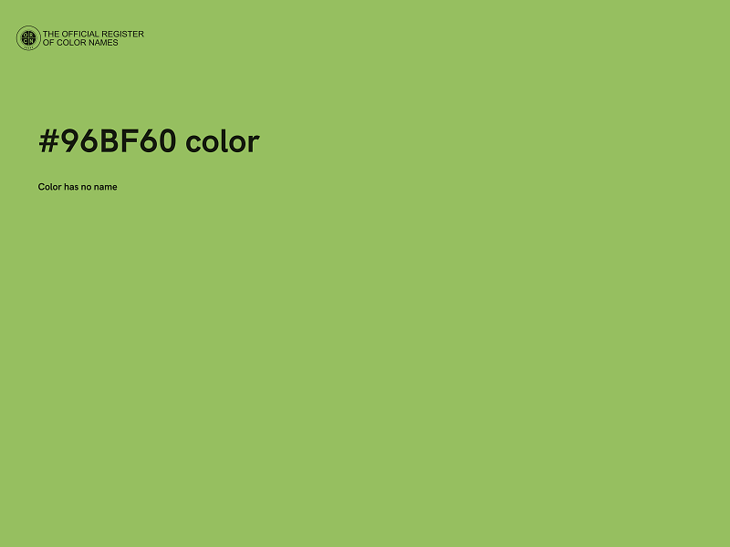 #96BF60 color image