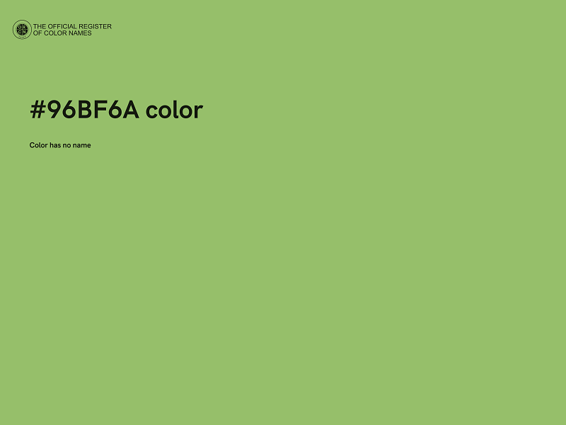 #96BF6A color image