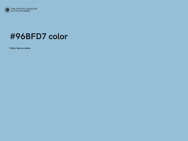 #96BFD7 color image