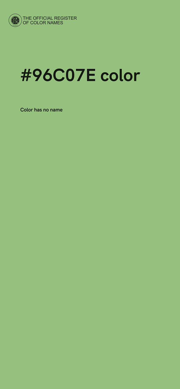 #96C07E color image