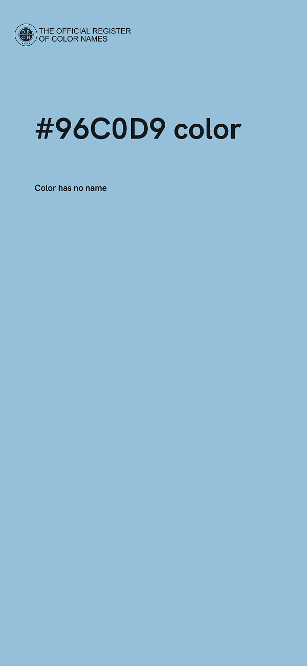 #96C0D9 color image