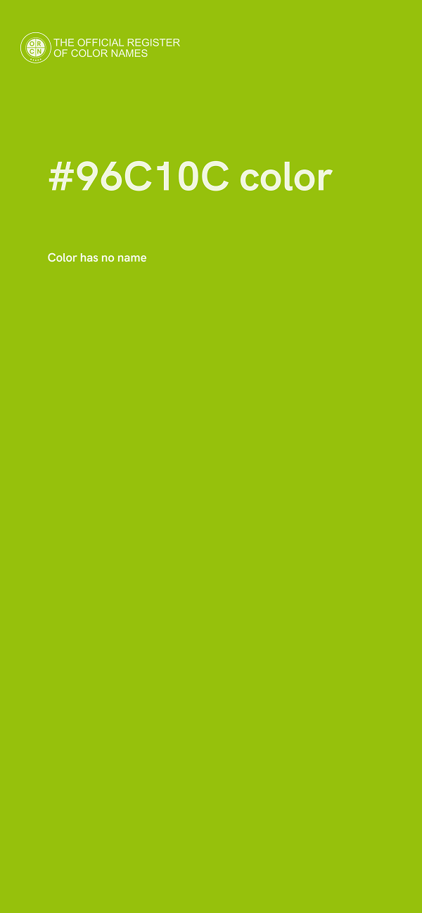 #96C10C color image