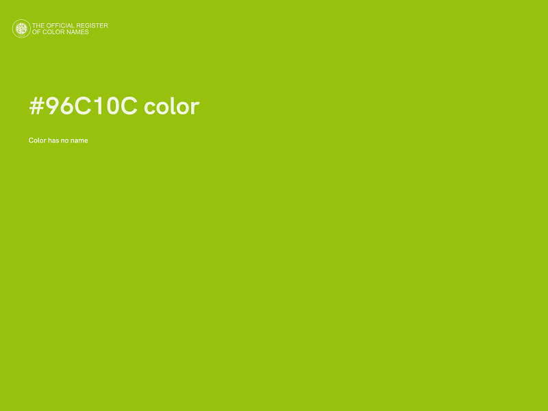 #96C10C color image