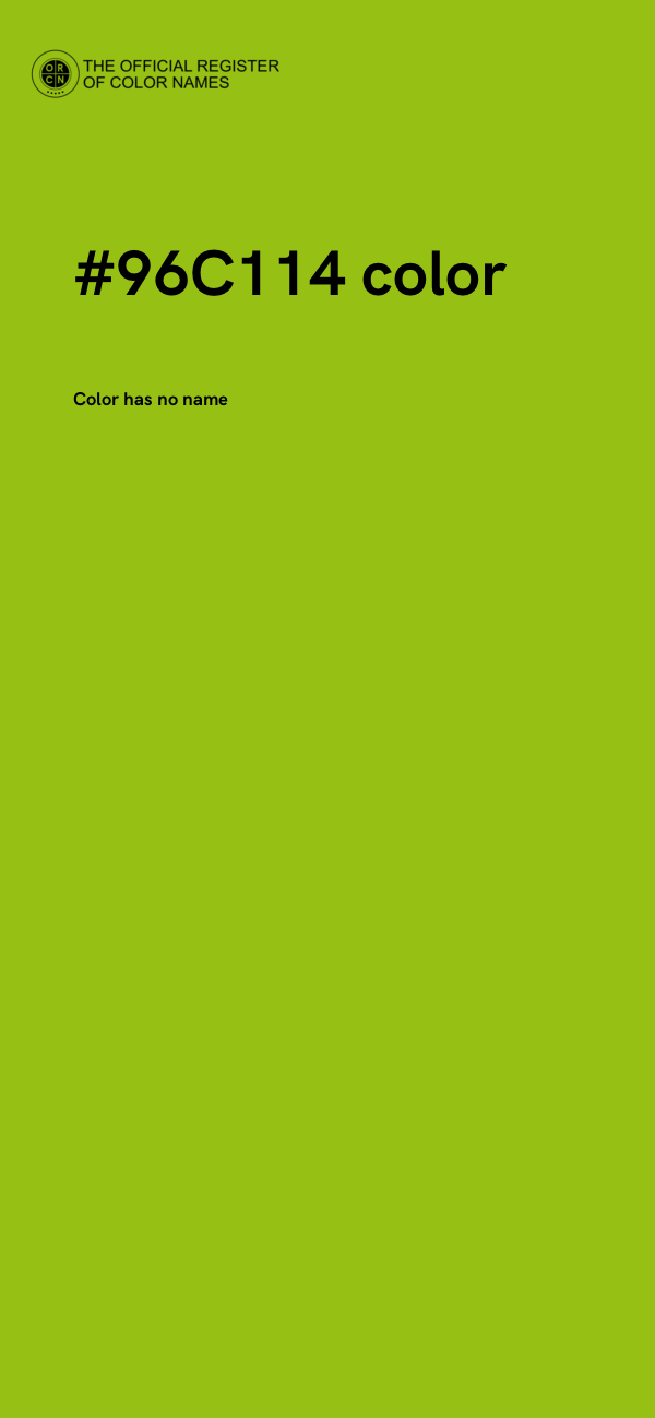 #96C114 color image