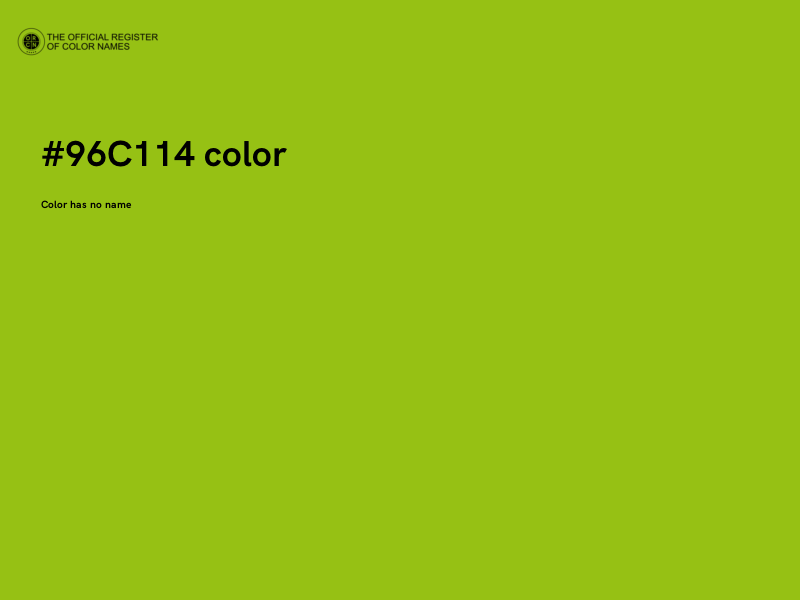 #96C114 color image