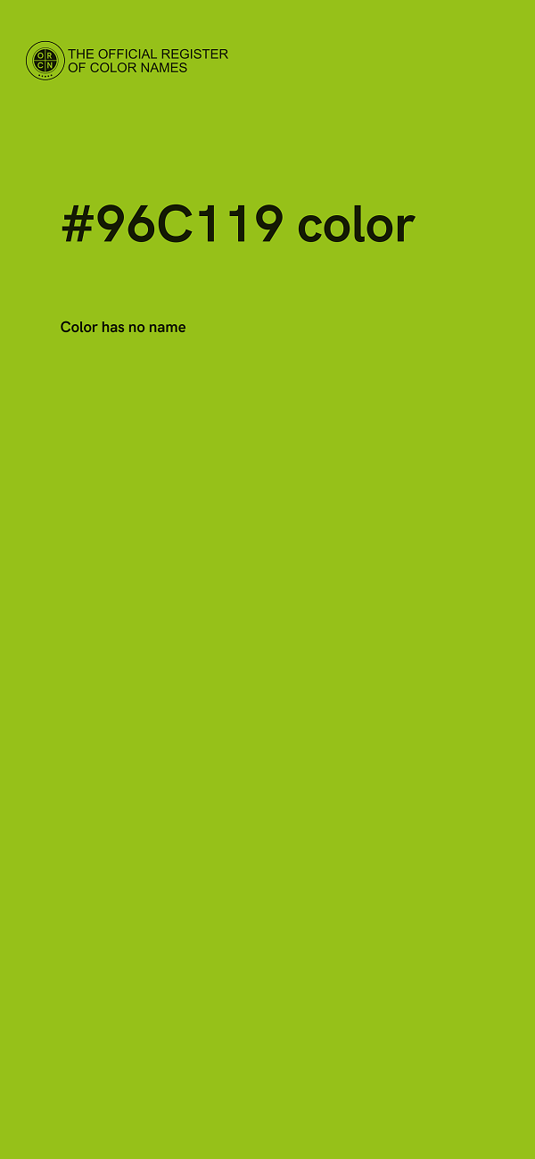 #96C119 color image