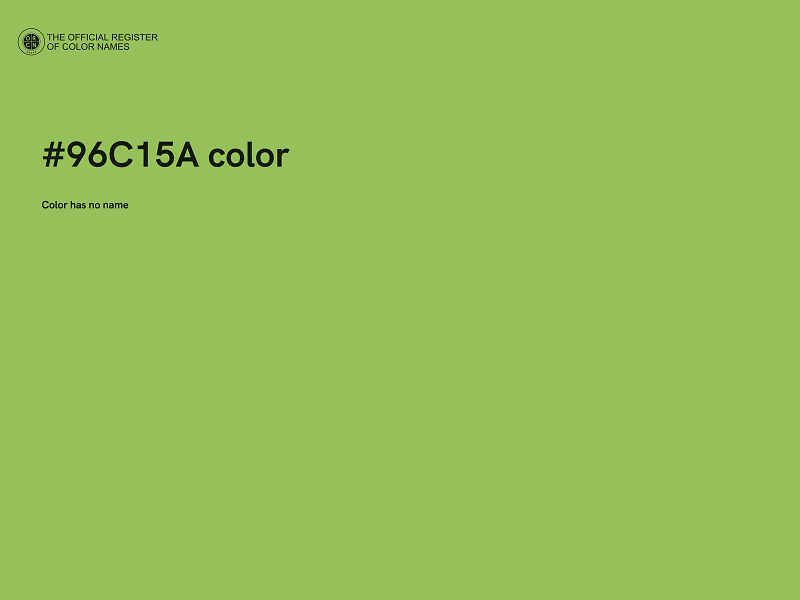 #96C15A color image