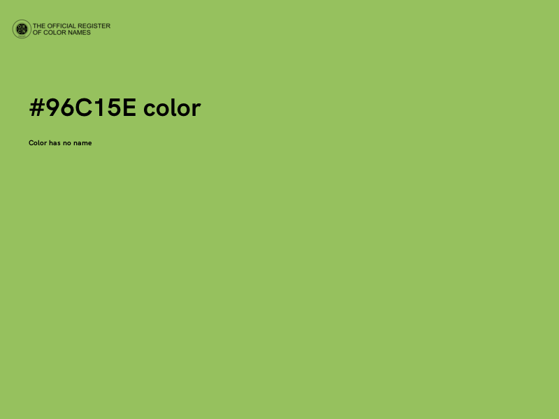 #96C15E color image
