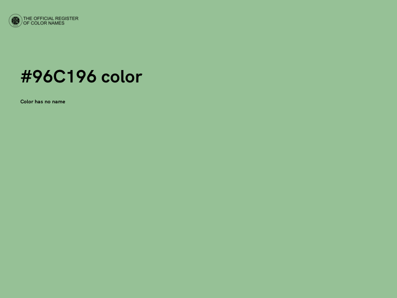 #96C196 color image