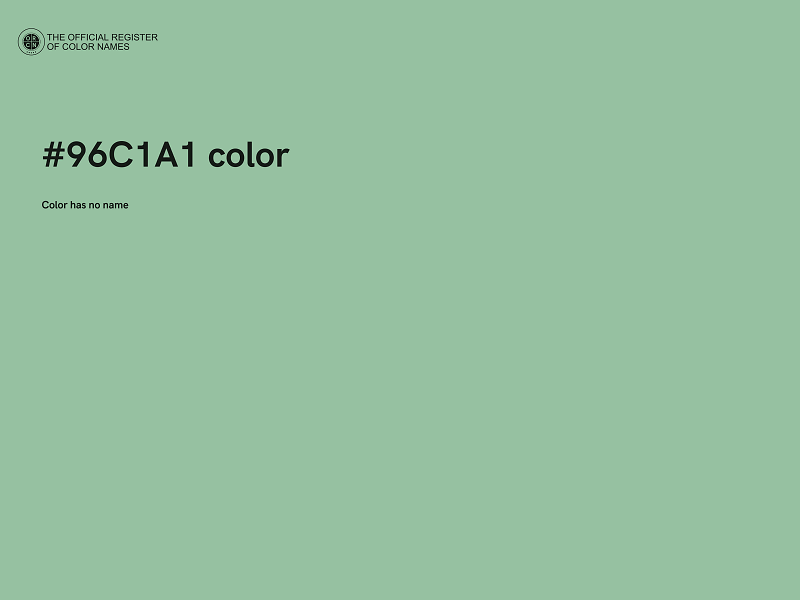 #96C1A1 color image