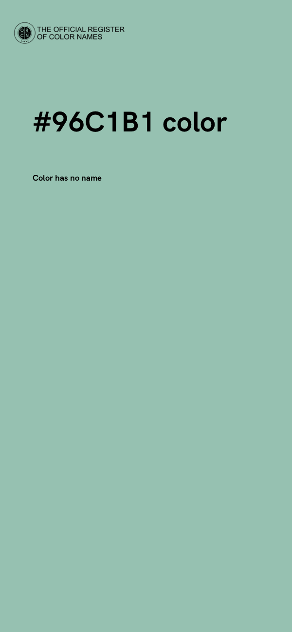 #96C1B1 color image