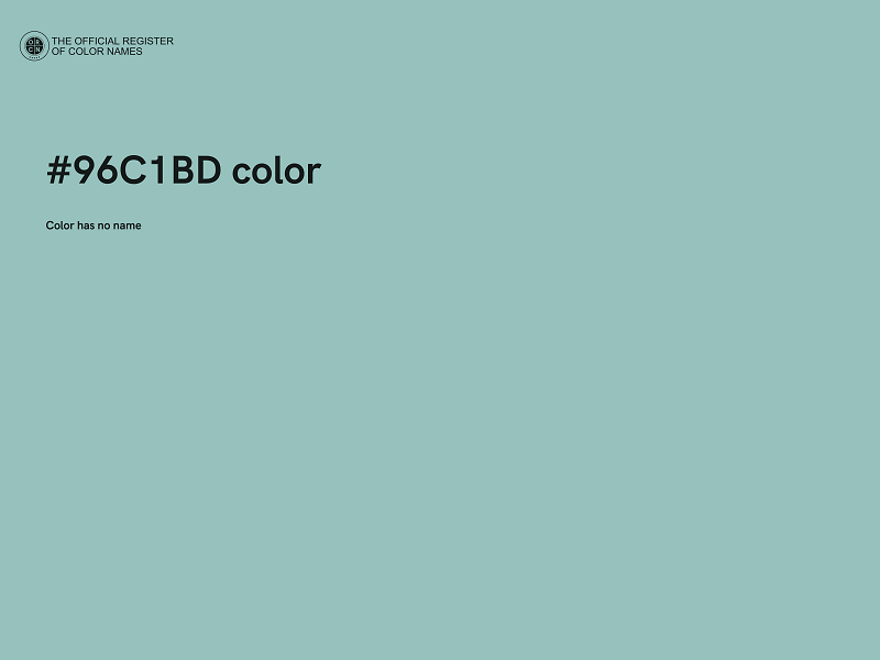 #96C1BD color image