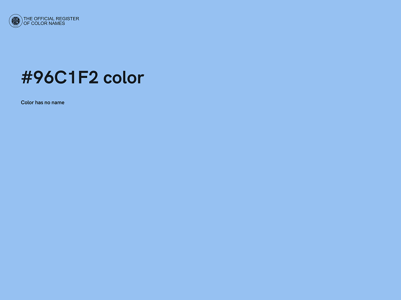 #96C1F2 color image