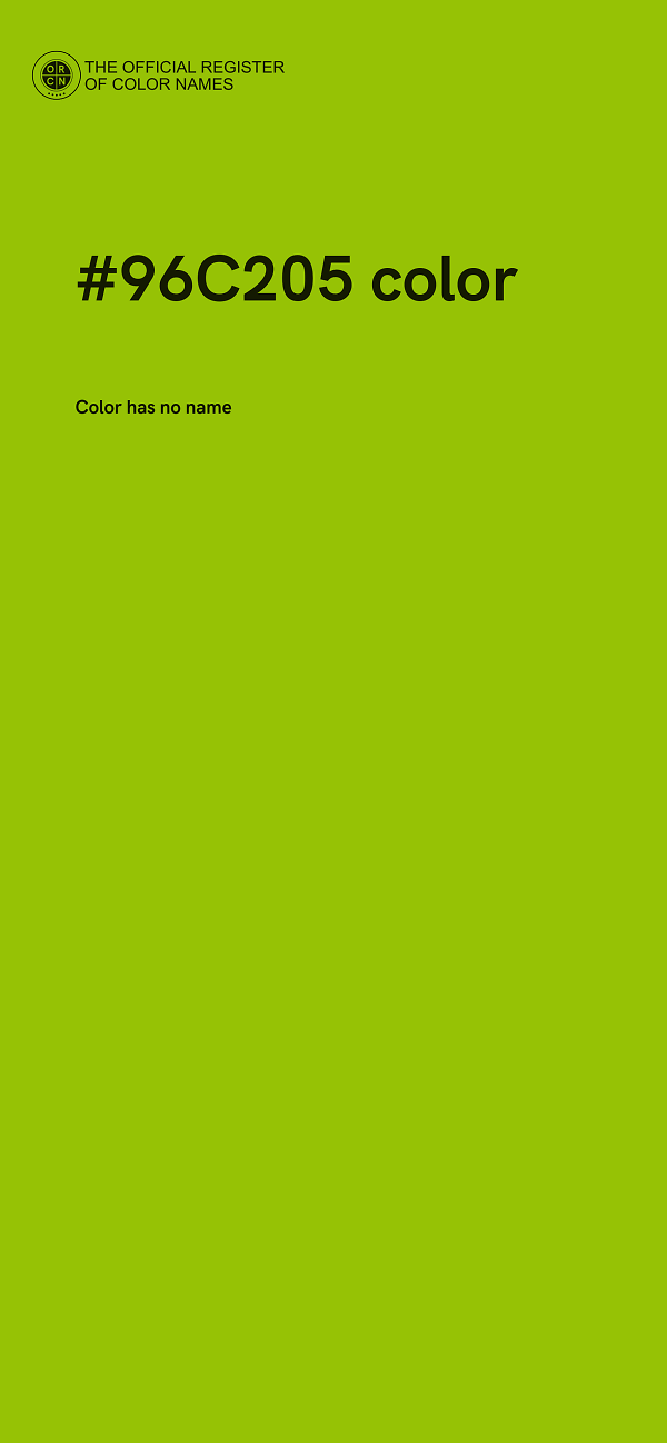 #96C205 color image