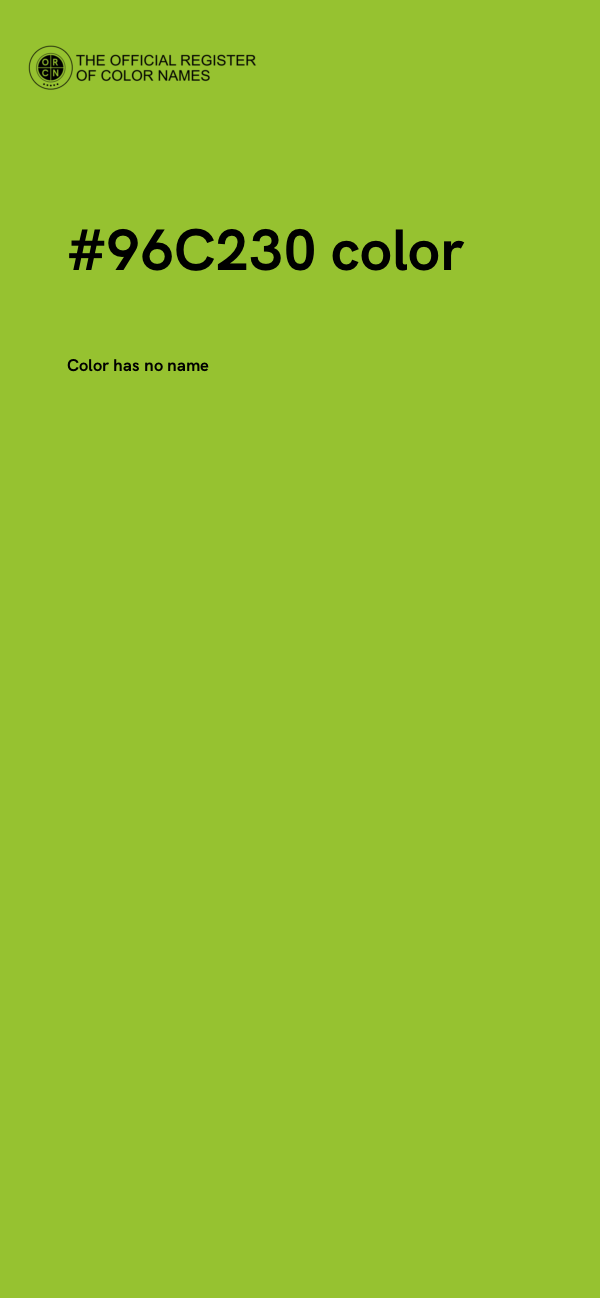 #96C230 color image