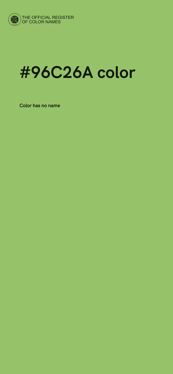 #96C26A color image