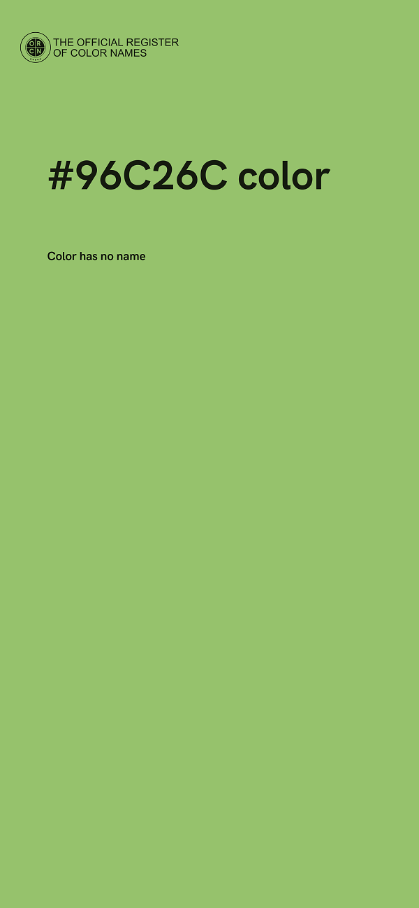 #96C26C color image