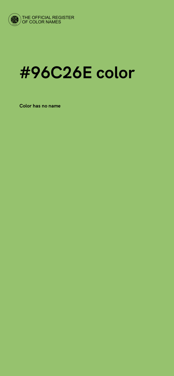 #96C26E color image