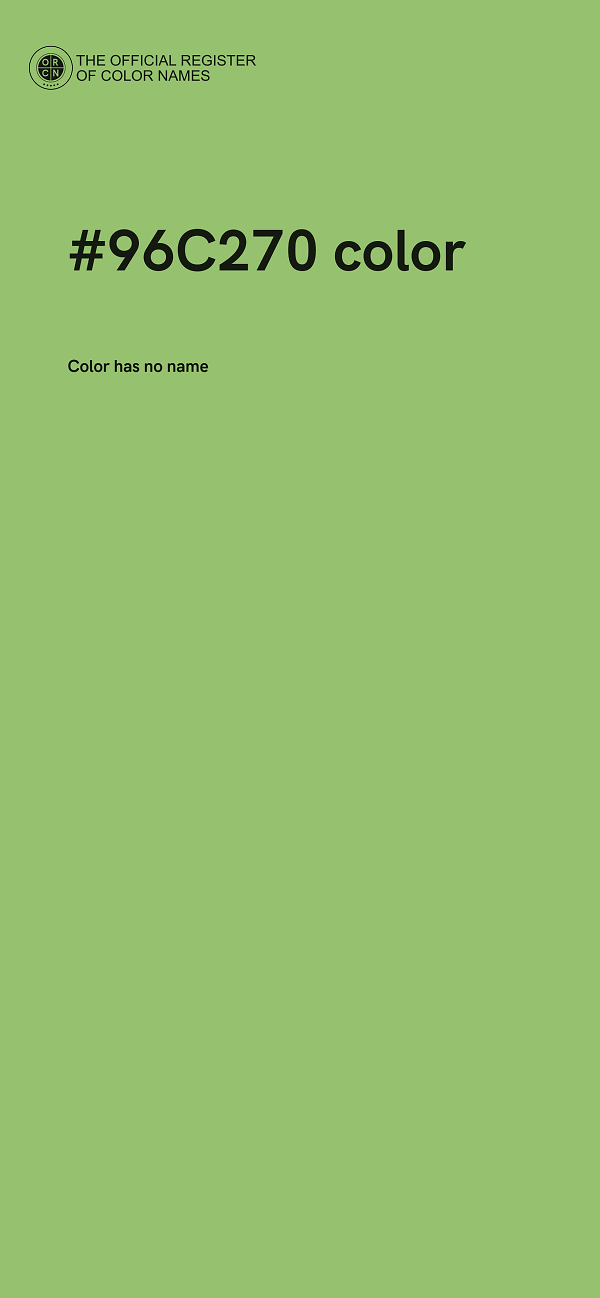 #96C270 color image